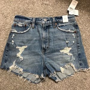 A&F high rise mom shorts size 27/4